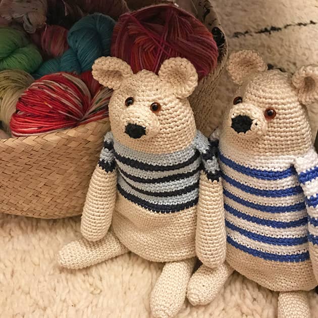 One and Two Company Design DIY Materials Supplies Yarn Toy Nursery CROCHET KIT Boomer the Bear Amigurumi Small Brown Version