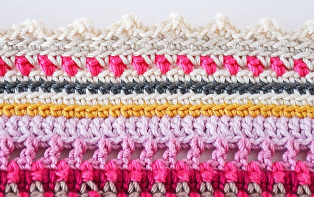 crochet blanket details