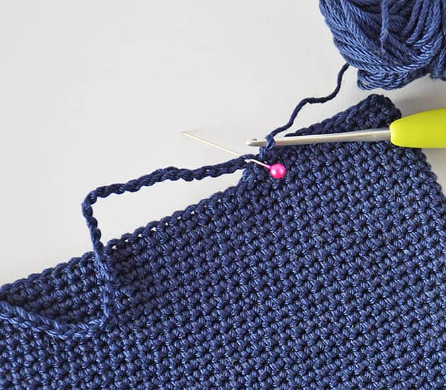 crochet cotton bag