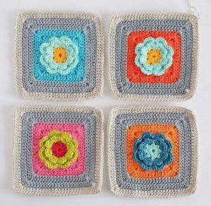 Love Garden Square Free Crochet Pattern - CrochetObjet