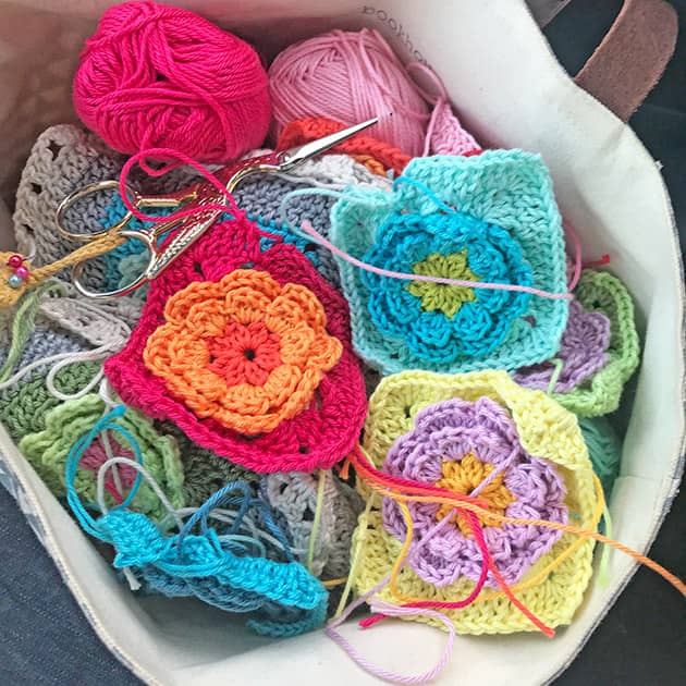 crochet flower squares