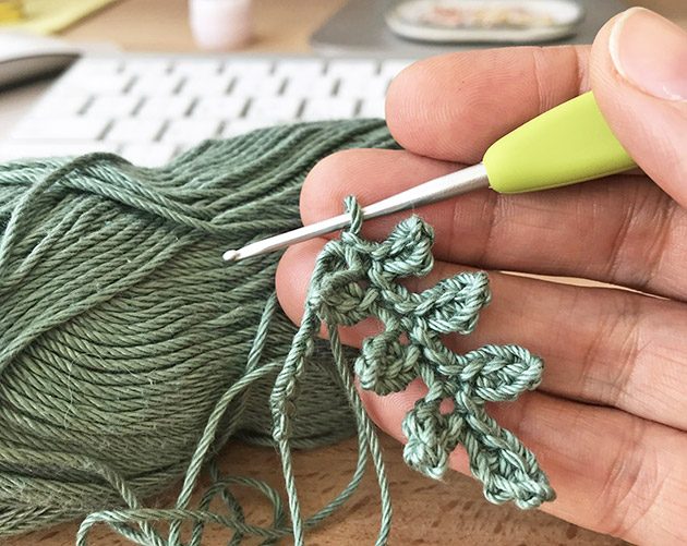 Crochet Fern Leaf