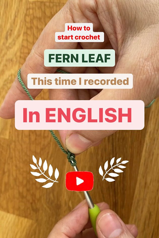 crochet fern leaf video tutorial