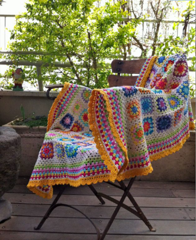 crochet granny square - CrochetObjet