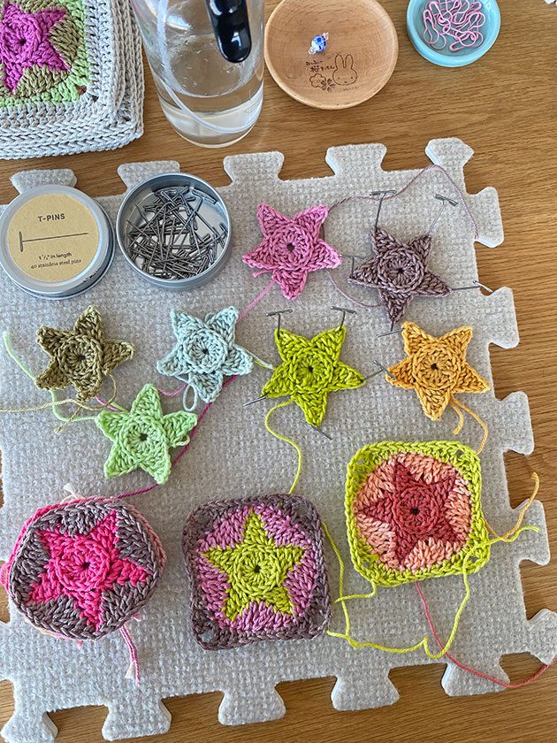 Crochet Starfish Square Pattern and Video