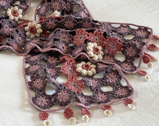 Shinjuku scarf crochet pattern